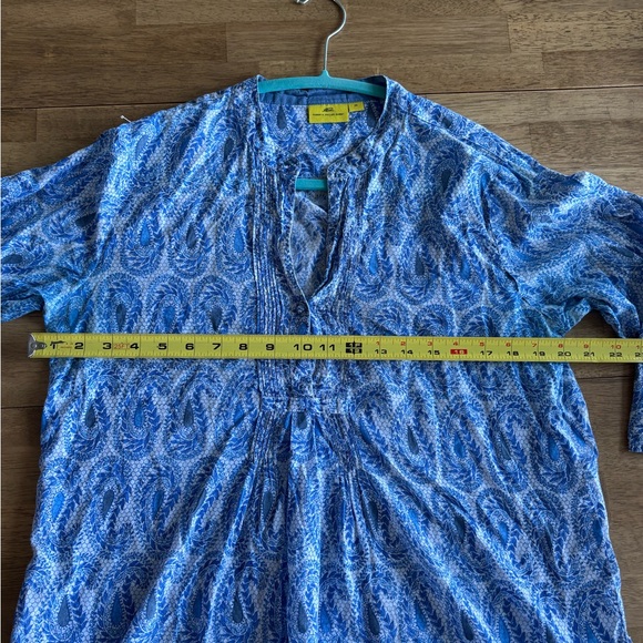 Roberta Roller Rabbit Blue Patterned Tunic - Picture 3 of 6